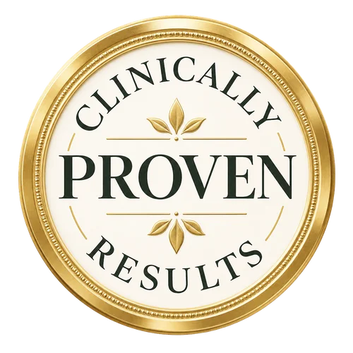 Clinical Proven results badge